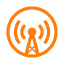 AI-powered orange basketball logo with abstract lines forming a globe pattern, representing global basketball connections.
