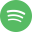 Icon of the Spotify logo, featuring a green circle with three curved white lines in the center.